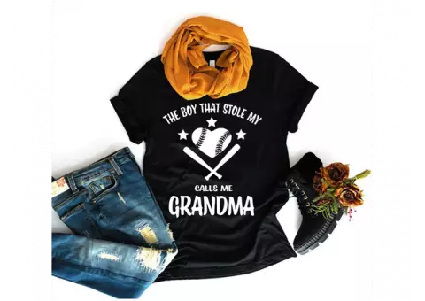 Baseball / Sports Mom and Grandma T-Shirts or Iron Ons - Customizable!