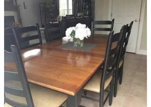 Arhaus dining table & chairs