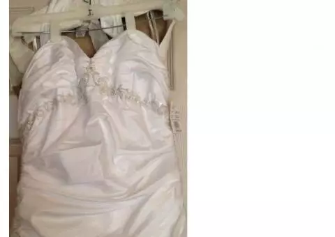 Wedding dress with tags