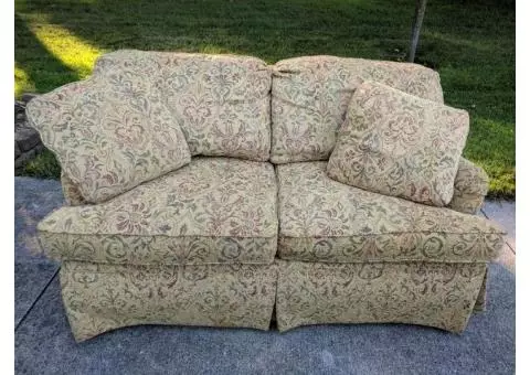 Love seat and couch